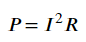 전기저항에 의한 전력손실