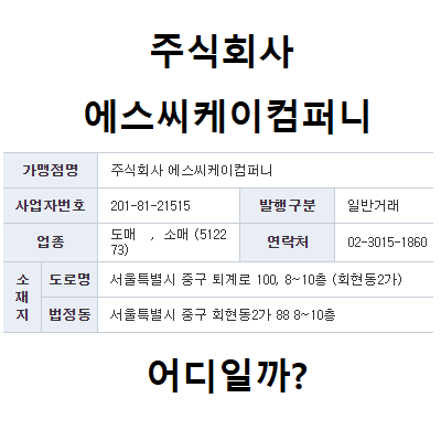 주식회사 에스씨케이컴퍼니